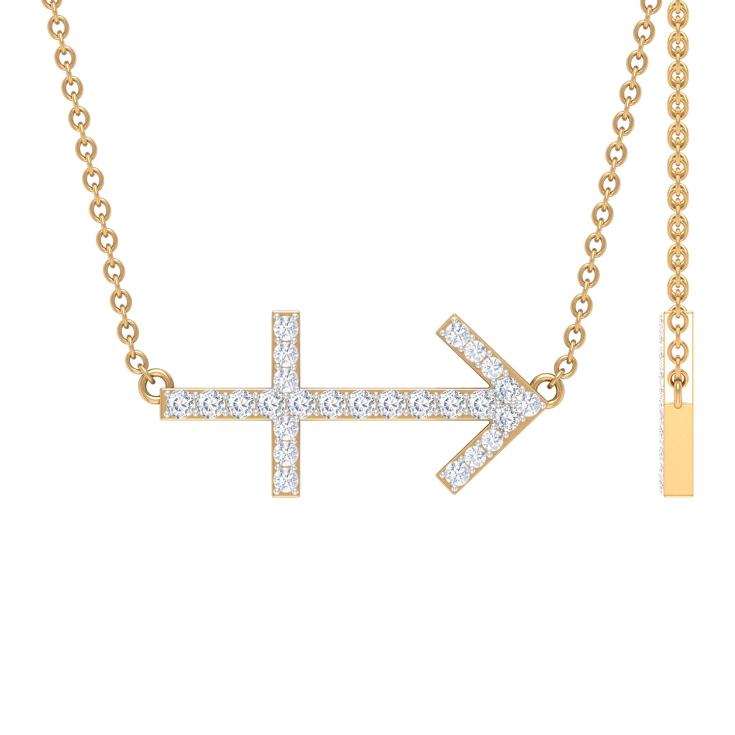 Lab Grown Diamond Sagittarius Zodiac Necklace