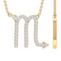 Certified Lab Grown Diamond Scorpio Zodiac Necklace