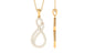 Certified Diamond Infinity Pendant in Pave Setting