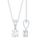 Round 0.4 Carat Brilliant Cut Lab Diamond Solitaire Necklace for Women