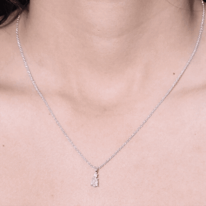 0.3 Carat Lab Grown Diamond Teardrop Pendant Necklace
