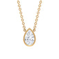 Pear Shape Real Diamond Solitaire Necklace