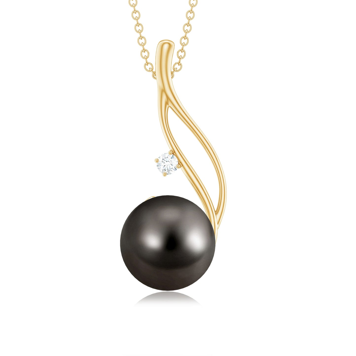 8 Carat Tahitian Pearl Drop Pendant with Hidden Bail