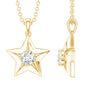 Certified Diamond Star Pendant Necklace