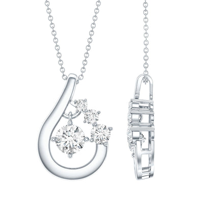 Certified Lab Grown Diamond Minimal Pendant Necklace