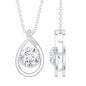 Lab Grown Diamond Teardrop Pendant Necklace