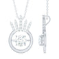 Designer Lab Grown Diamond Crown Necklace