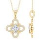 Lab Grown Diamond Vintage Inspired Pendant Necklace