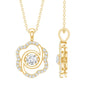 Flower Pendant Necklace with Lab Grown Diamond