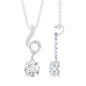 Certified Lab Grown Diamond Solitaire Wedding Necklace