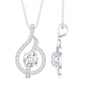 Certified Lab Grown Diamond Leaf Necklace