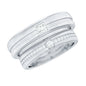 Real Diamond Couple Wedding Band Set