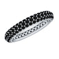 Certified Lab Grown Black Diamond 3 Row Eternity Band Ring