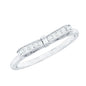 Natural Diamond Bow Promise Ring for Women