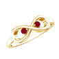 Natural Ruby Infinity Promise Ring for Women