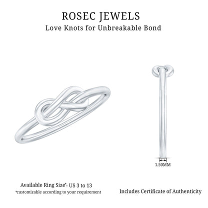 Infinity Knot Promise Ring for Women