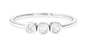 Natural Diamond 3 Stone Promise Ring with Certificate