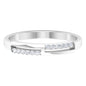 Round Diamond Band Ring in Prong Setting