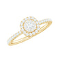 Brilliant Cut Diamond Engagement Ring in Illusion Setting