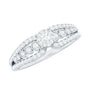 Diamond Designer Engagement Ring with Side Stones