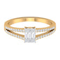 Split Shank Diamond Engagement Ring in Illusion Setting