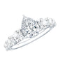 Perfect Pear Engagement Ring with Moissanite