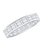 Baguette Cut Certified Moissanite Two Row Eternity Band