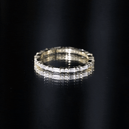 Certified Moissanite Stackable Enhancer Ring
