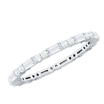 Certified Moissanite Stackable Enhancer Ring