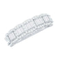 Designer Baguette Moissanite Half Eternity Band Ring