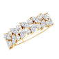 Certified Moissanite Cluster Eternity Band
