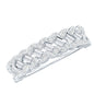Certified Moissanite Braided Half Eternity Band Ring