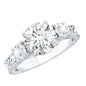 Vintage Style Moissanite 3 Stone Engagement Ring for Women