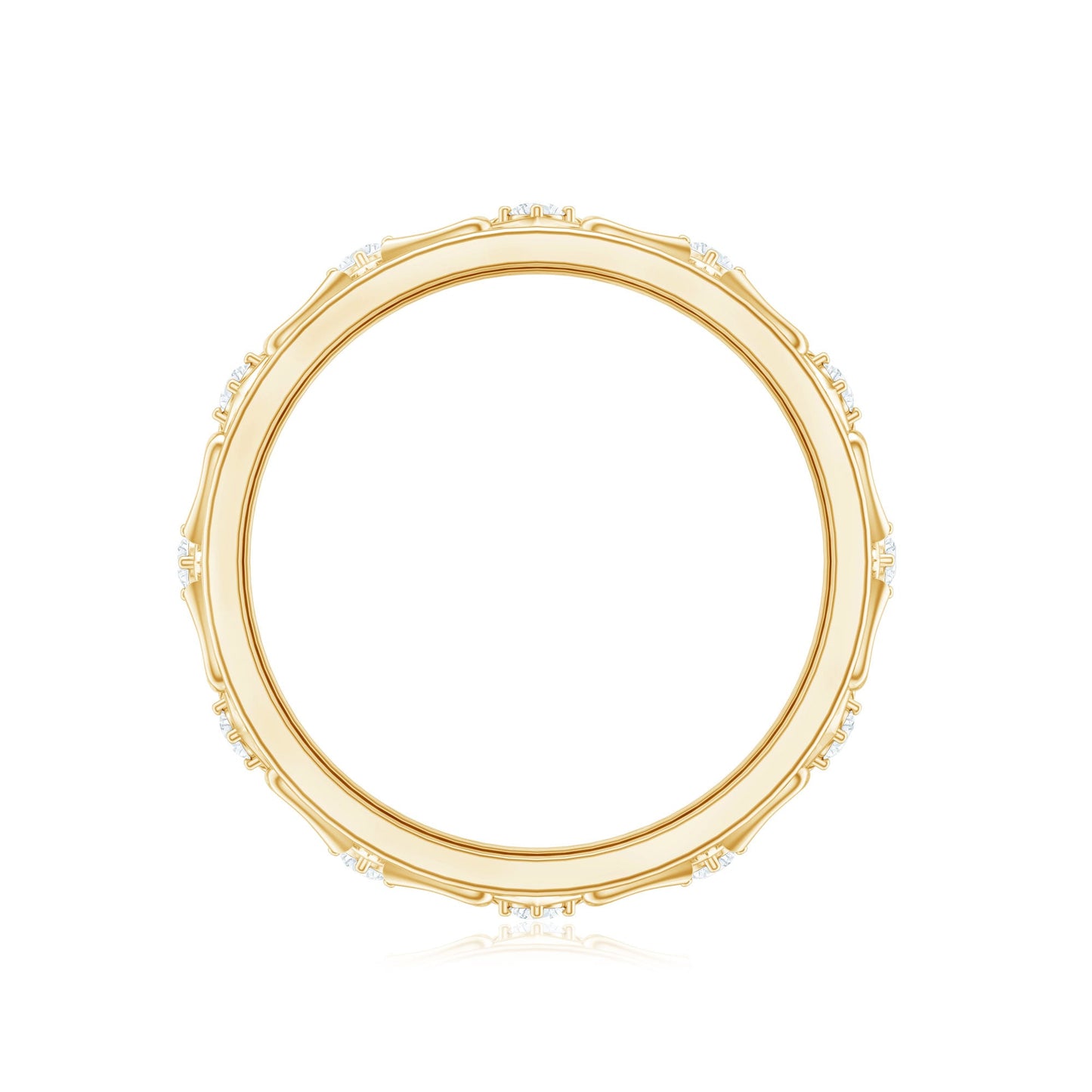 Vintage Style Diamond Wedding Band Ring