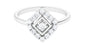 Contemporary Diamond Promise Ring with Certificate