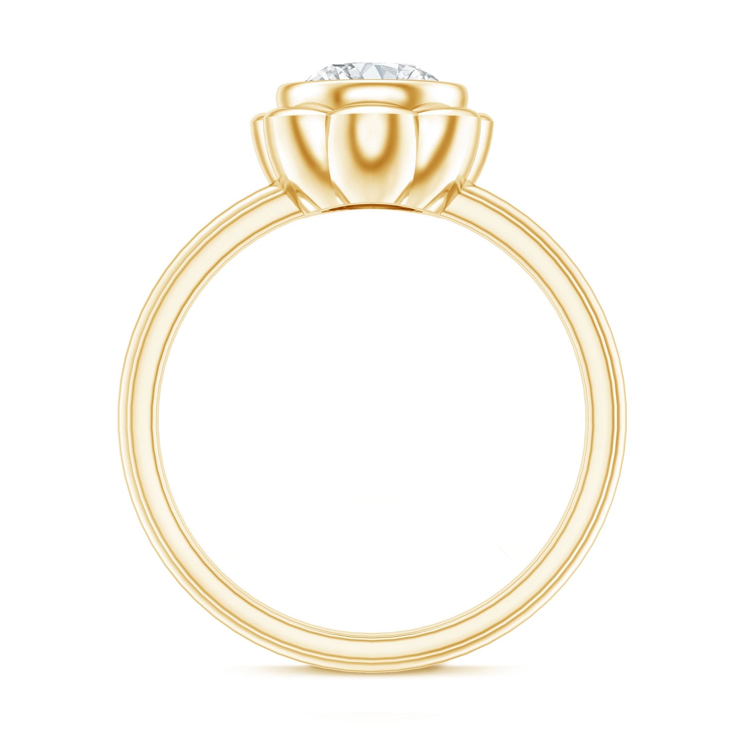 1.25 Carat Round Lab Grown Diamond Solitaire Engagement Ring
