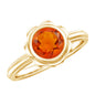 1.6 Carat Real Fire Opal Flower Engagement Ring