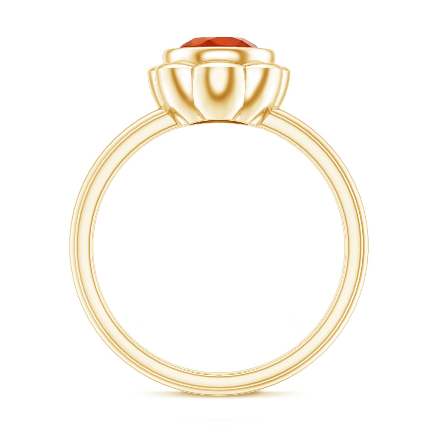 1.6 Carat Real Fire Opal Flower Engagement Ring