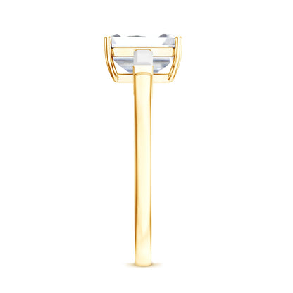 1.8 Carat Lab Grown Diamond Emerald Cut Engagement Ring