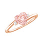 IGI Certified 1 CT Lab Grown Pink Diamond Heart Promise Ring