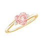 IGI Certified 1 CT Lab Grown Pink Diamond Heart Promise Ring