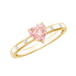 IGI Certified Solitaire Lab Grown Pink Diamond Engagement Ring for Women