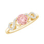 IGI Certified Lab Grown Pink Diamond Infinity Engagement Ring