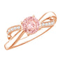 IGI Certified Lab Grown Pink Diamond Classic Engagement Ring