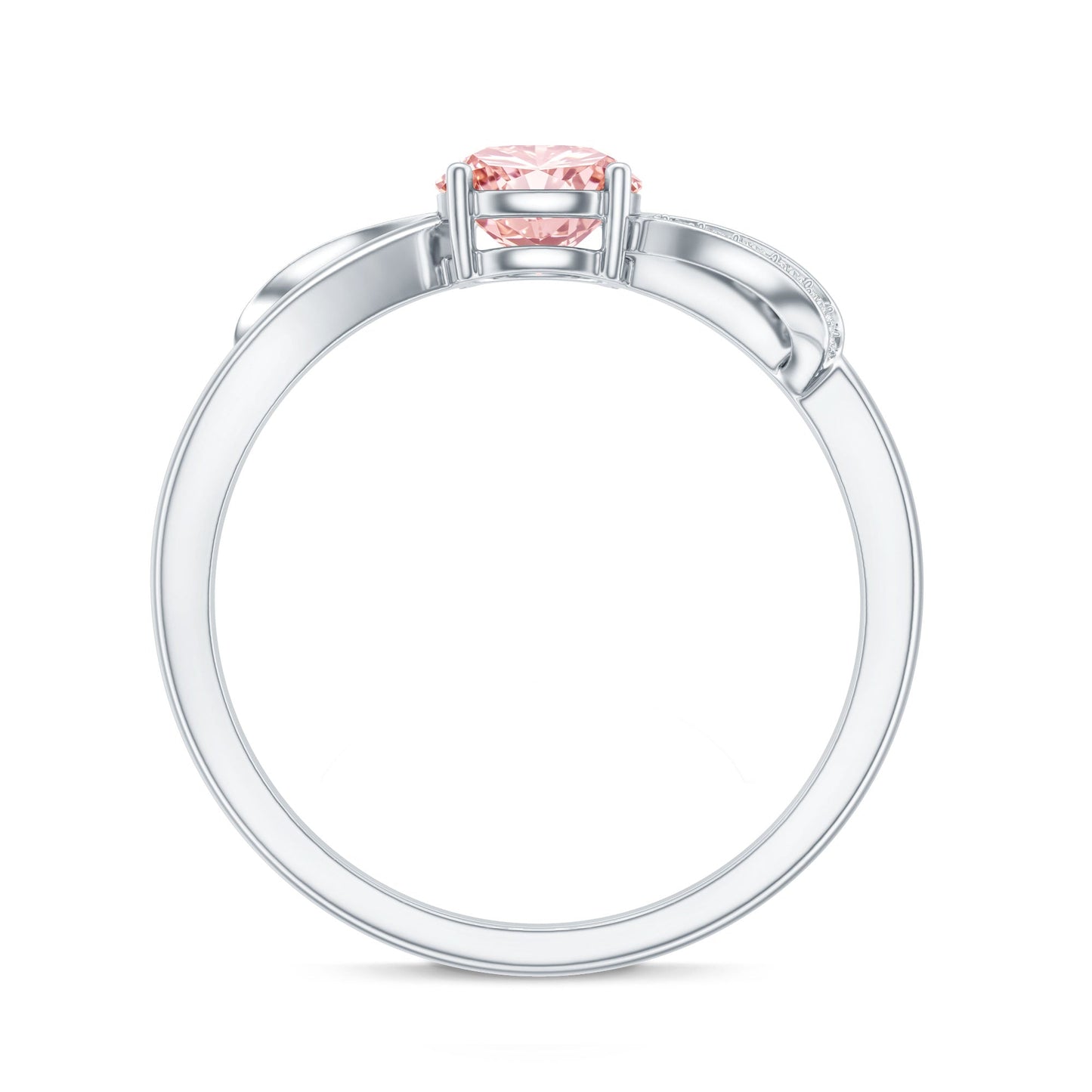 IGI Certified Lab Grown Pink Diamond Classic Engagement Ring