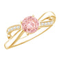 IGI Certified Lab Grown Pink Diamond Classic Engagement Ring