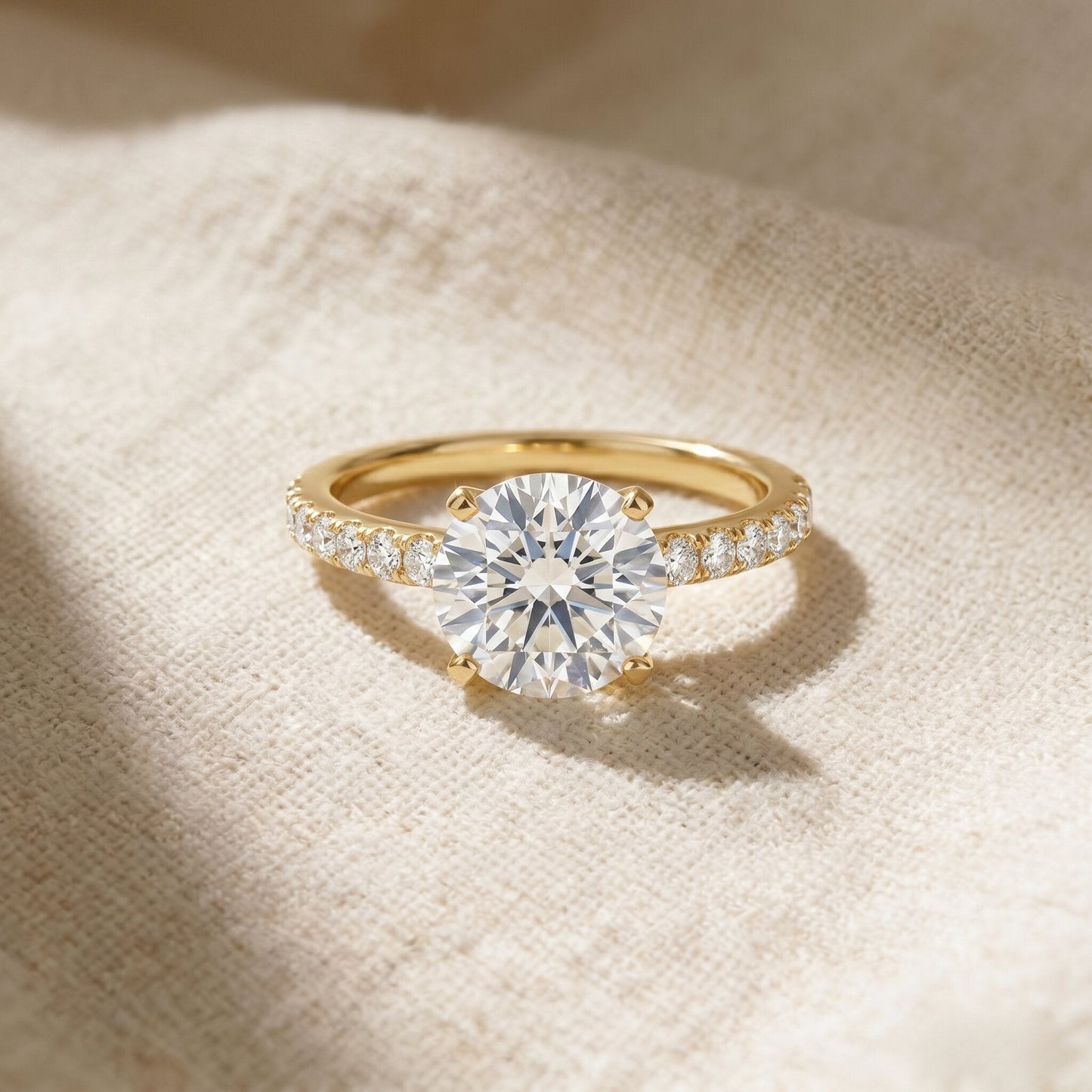 IGI Certified 3 Carat Lab Grown Diamond Statement Ring for Women