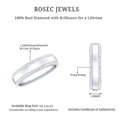 Natural Certified Diamond Wedding Band