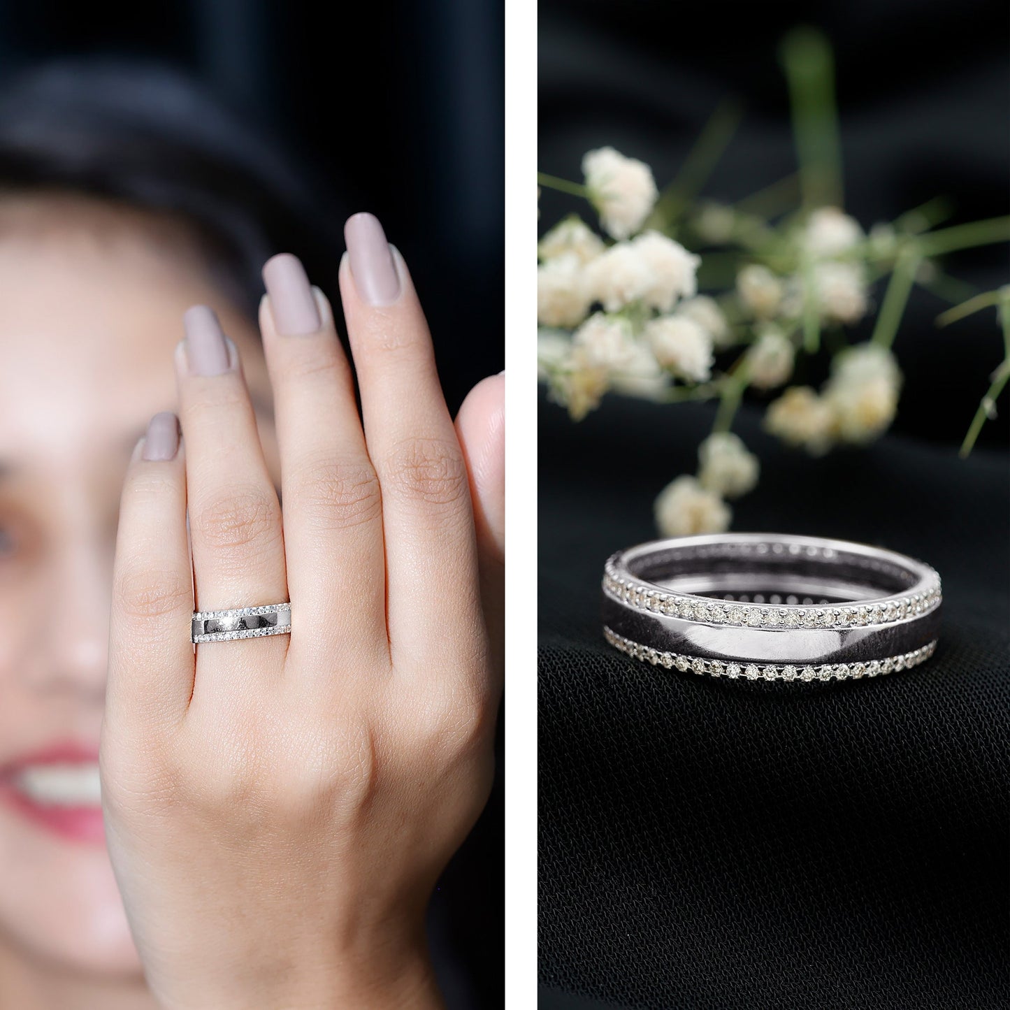 Natural Certified Diamond Wedding Band