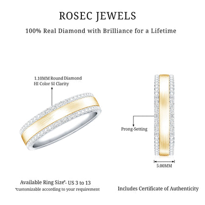 Natural Certified Diamond Wedding Band